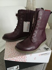 Genuine Leather purple Boots