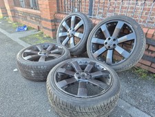 🌟22 Inch Alloy wheels 5x120 with MATCHING TYRES 7M++ RANGE ROVER SPORT