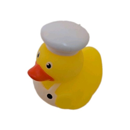 Chef rubber duck white - duck,