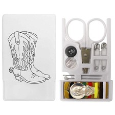 'Flame Cowboy Boots' Mini