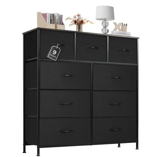 Atilioo dresser black wooden - black,