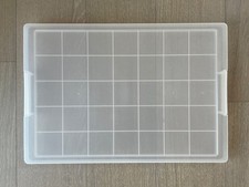 x5 Muji PP Plastic Lid Open Storage Box Stackable 50.5cm W51 x D37.5 x H2.5cm