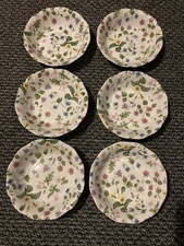 Queens country meadow cereal bowls x 6