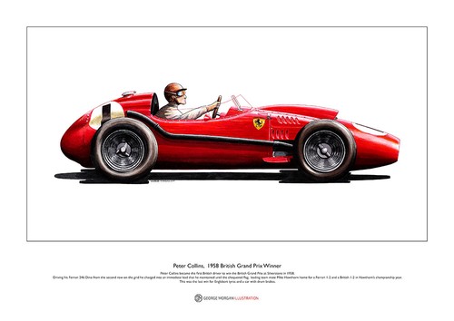 Peter collins ferrari 246 - ferrari,