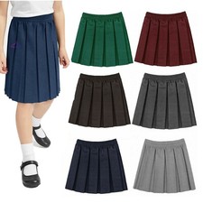 GIRLS BOX PLEATED SKATER SKIRT