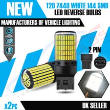 2x T20 7440 3014 SMD WHITE