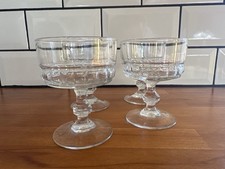Set of 4 Vintage French Glass