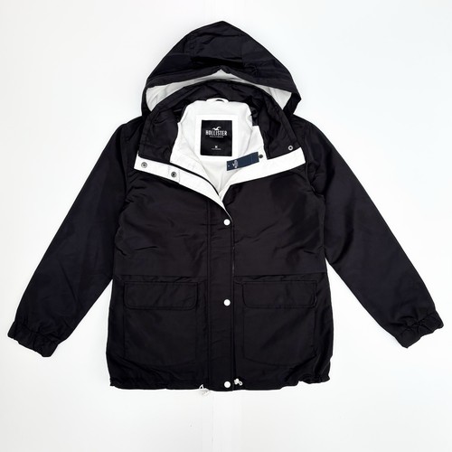 Hollister black jacket size - hollister, m