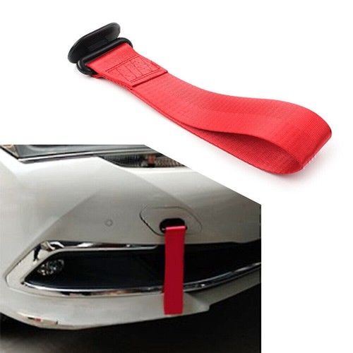 Red racing tow - tow, strap