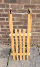 Sirch Bavarian Wooden Snow Sledge Davos 100cm Germany