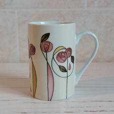 Renee Mackintosh Rose Mug Cup Porcelain H 11cm Tesco Floral Flower
