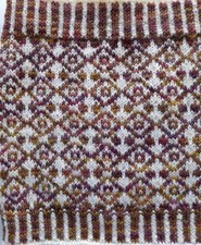 Cowl Snood Scarf FAIR ISLE