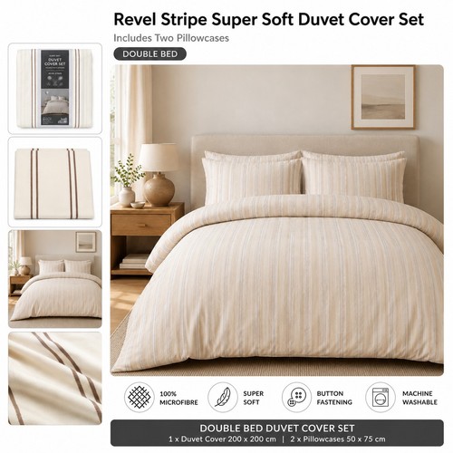 Dunelm revel stripe super - revel,