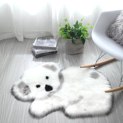 Cute rug faux fur baby - fur, bear