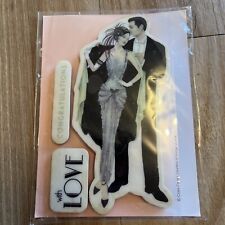 Docrafts Urban Stamps Art Deco Couple Stamp, 3 Tall Stamp Man & Lady 2 Sentiment