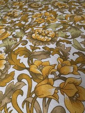 St Michael 70's Vintage Pair of Curtains Retro Flower Power Made in U.K.