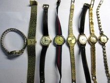 JOB LOT of VINTAGE Swiss Manual Wind LADIES WRISTWATCHES x8 - All Working