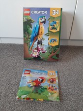 LEGO Creator 3-in-1 Exotic Parrot Frog and Fish Building Toy for Kids 7+ (31136)