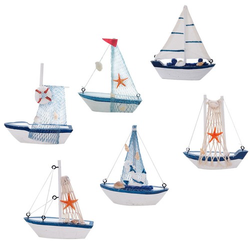 Pcs wooden sailboat ornament - pcs,