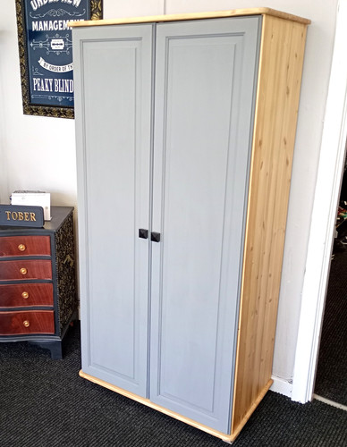 Solid pine wardrobe rustic - pine,