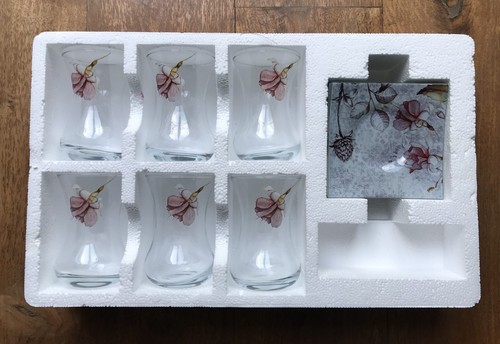 Tea glasses set piece - tea, set,