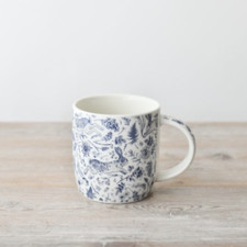 Blue & White Hare Mug, Ceramic
