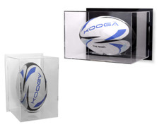 Wall Mounted Rugby Ball Display Case Signed Autographed Holder Ball Shelf