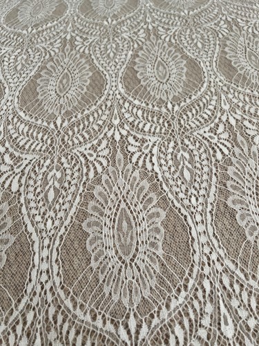 Ivory bridal scallop lace