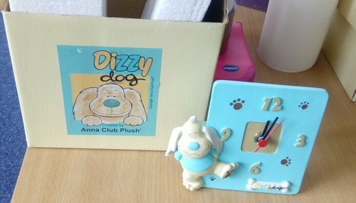 Dizzy dog clock created - dog,