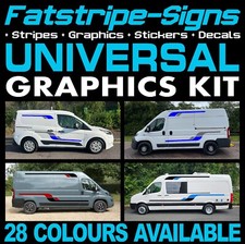 UNIVERSAL MOTORHOME VINYL GRAPHICS STICKERS DECALS STRIPES CAMPER DAY VAN 2m 3m+