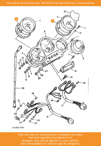 Yamaha damper 1ae 83513 00 - damper,, 1ae-83513-00