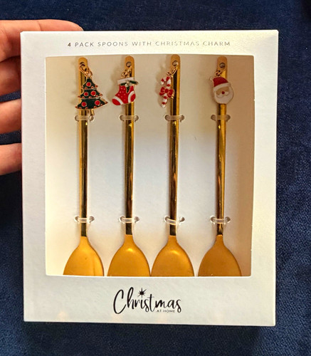 Christmas home 4pc gold - at,