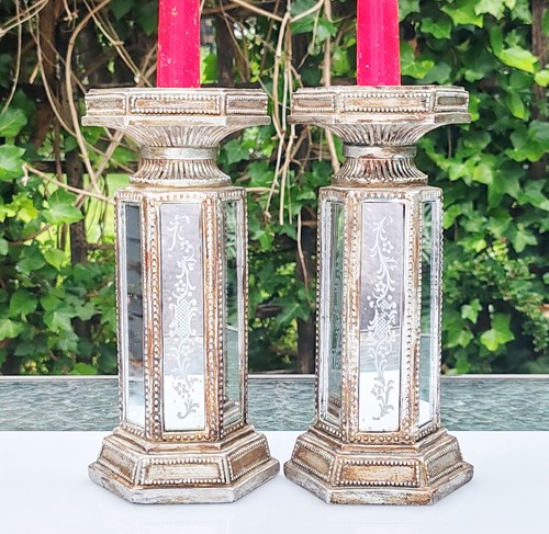 Rustic pair plated metal - rustic,
