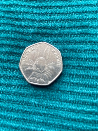 50p rare peter rabbit - rare,
