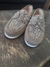 Christian Louboutin Beige Suede Loafers Mens