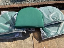 Alexander rose green D shaped quality garden chair seat pads