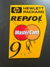 Jordan Honda198T Signed Damon Hill F1 Rear Wing Endplate Display Piece 2009