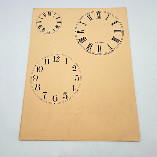 Nos seth thomas paper - paper, clock