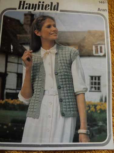 Vintage hayfield aran knitting - hayfield,