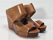 Trask Riki Brown Leather Wedge