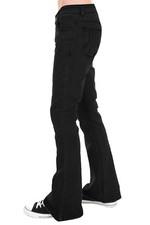 Mens Black Stretch Denim Rock
