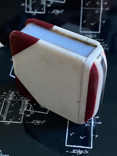Old plastic perspex book - old,
