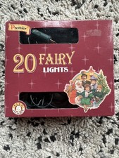 Premier 20 Vintage Multicoloured Fairy Lights Christmas Decorations Boxed 
