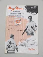 Vintage Mary Maxim Graph Style Knitting Pattern - Wild Duck No 407