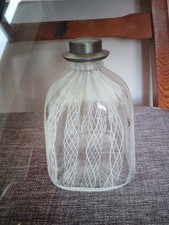 Whisky decanter, heavy glass, used for Grand Old Parr Elizabethan Scotch whisky