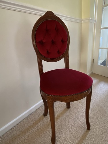 Very ornate red - ornate, velvet