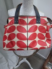 REDUCED Fab Orla Kiely tomato red stem work/baby changing bag in ex condition