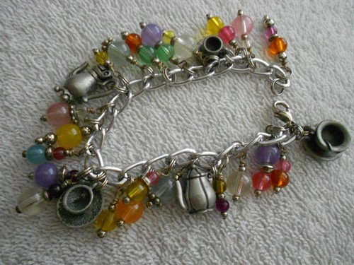 Tea party dangle charm - 3d,
