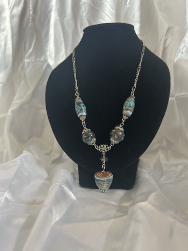 Silver tone czech - tone,