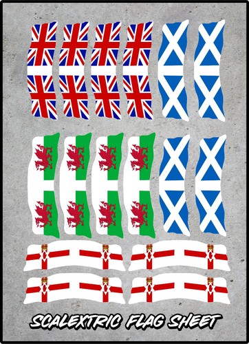 Slot car scalextric flag - car,